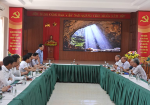 Ban quản lý VQG Phong Nha – Kẻ Bàng đón tiếp, làm việc với đoàn công tác nguyên lãnh đạo UBND tỉnh Quảng Bình