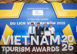 Khu du lịch sinh thái “Đường Trường Sơn huyền thoại – Hang Chỉ Huy” được vinh danh tại Giải thưởng Du lịch Việt Nam 2025