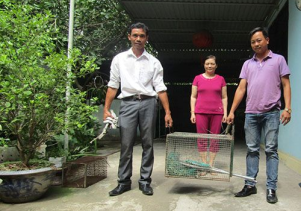 Tiếp nhận động vật hoang dã quý hiếm để cứu hộ