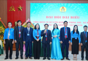 Công đoàn cơ sở VQG Phong Nha - Kẻ Bàng chăm lo tốt đời sống đoàn viên, người lao động trong năm 2025