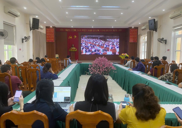 Đảng bộ BQL VQG Phong Nha – Kẻ Bàng tổ chức Hội nghị trực tuyến nghiên cứu, học tập, quán triệt và triển khai thực hiện Nghị quyết 79-NQ/TW, Nghị quyết 80-NQ/TW của Bộ Chính trị