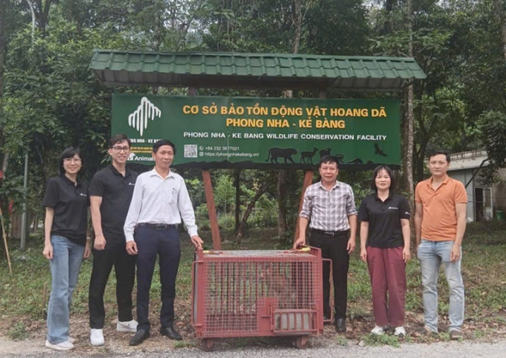 Tiếp nhận cá thể Khỉ đuôi lợn từ Trung tâm Cứu hộ Gấu Việt Nam