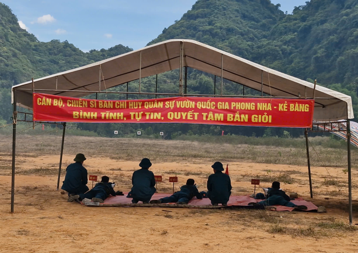 BQL VQG Phong Nha – Kẻ Bàng tổ chức kiểm tra bắn đạn thật cho lực lượng Trung đội tự vệ năm 2026