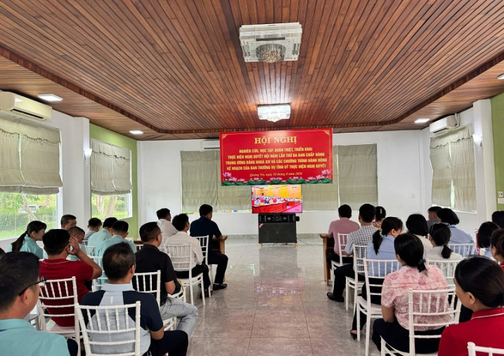 Đảng ủy BQL VQG Phong Nha – Kẻ Bàng tổ chức 18 điểm cầu học tập, quán triệt Nghị quyết Trung ương 3